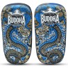 Paos Buddha S Piel Curvados Pro Velcro Dragon Azules (Par)